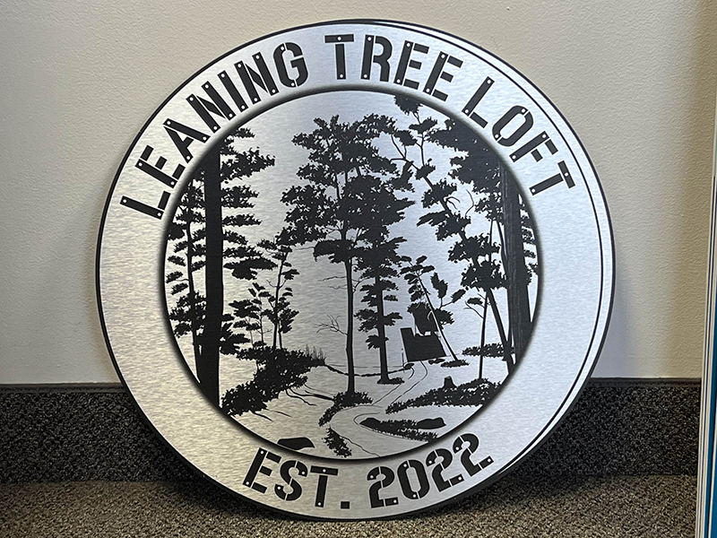 Leaning Tree Loft Custom Sign